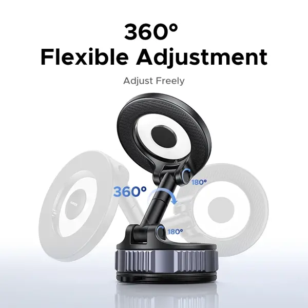 Suction Cup Magnetic Phone Mount UGREEN LP970 (75666), Grey