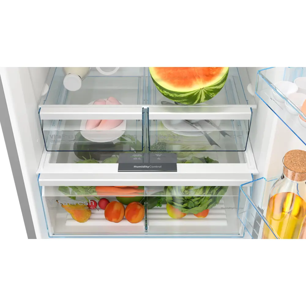 მაცივარი Bosch KGN76VIE0N, 526L, E, 40dB, No Frost, Refrigerator, Silver
