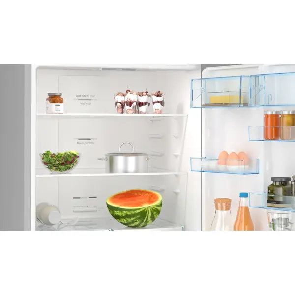 მაცივარი Bosch KGN76VIE0N, 526L, E, 40dB, No Frost, Refrigerator, Silver