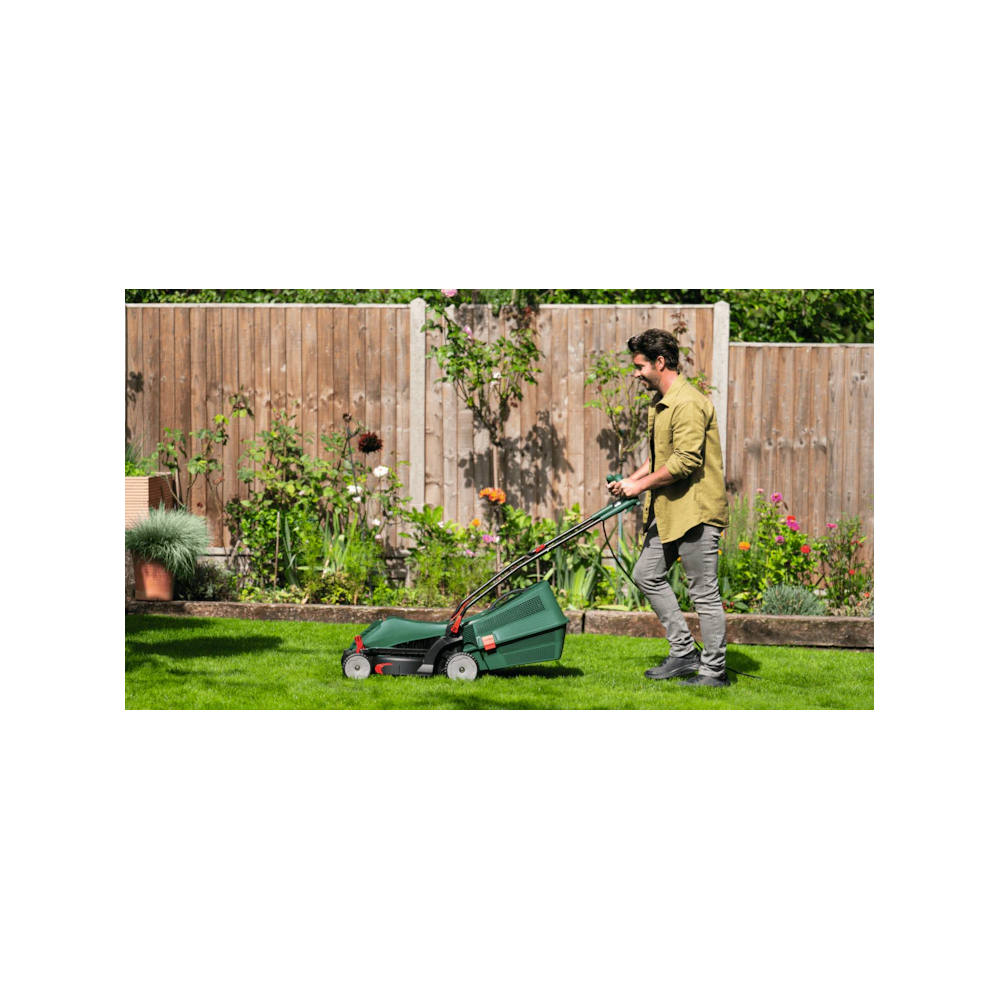 გაზონის საკრეჭი Bosch UniversalRotak 37-555, 1400W, Lawn Mower, Green