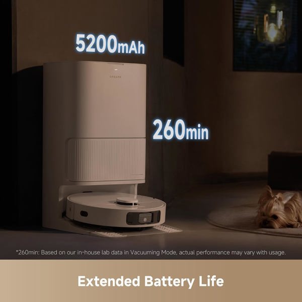 Robot Vacuum Cleaner Dreame RLD52SE L40 Ultra CE, 13000Pa, Lidar, White