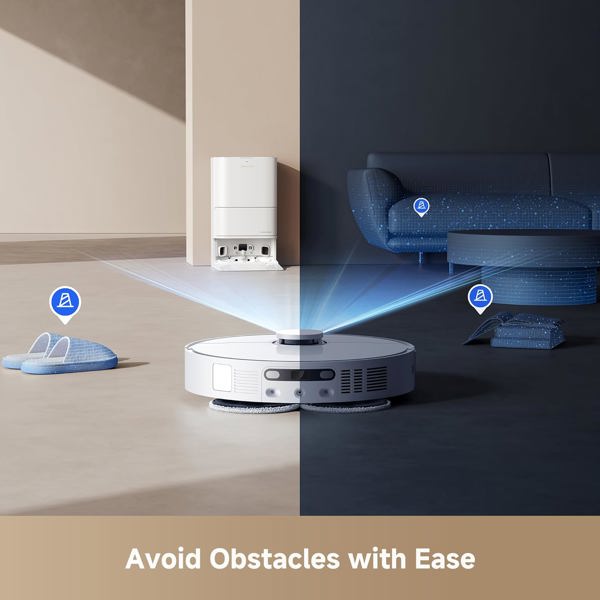 Robot Vacuum Cleaner Dreame RLD52SE L40 Ultra CE, 13000Pa, Lidar, White