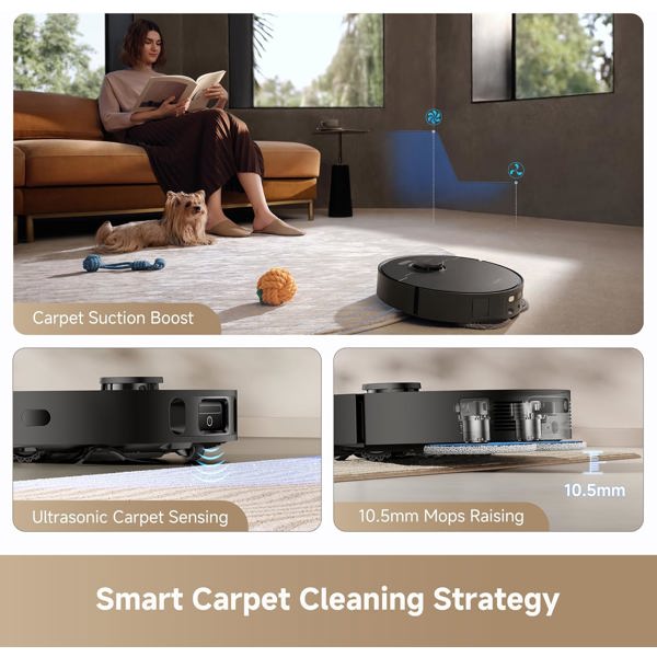 Robot Vacuum Cleaner Dreame RLD52SE L40 Ultra CE, 13000Pa, Lidar, Black