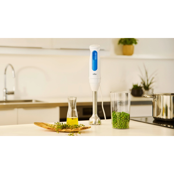 ხელის ბლენდერი Braun MQ30001MWH MultiQuick 3, 700W, 0.6L, Hand Blender, White
