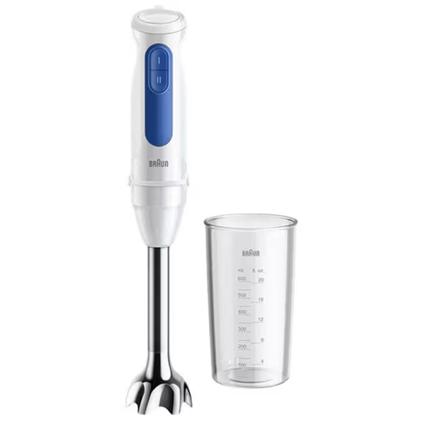 ხელის ბლენდერი Braun MQ30001MWH MultiQuick 3, 700W, 0.6L, Hand Blender, White