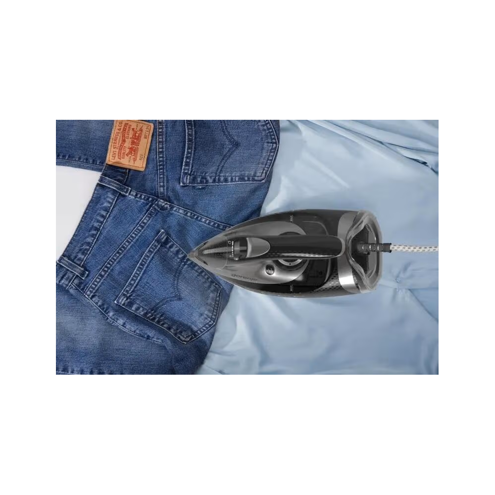 ორთქლის უთო Gorenje SIH3200BKS, 3200W, 0.42L, Steam Iron, Black/Grey