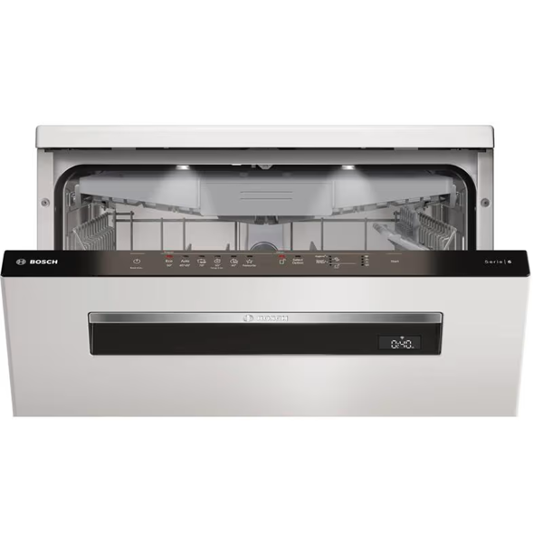 Dishwasher Bosch SMP6EMW86Q, G, 46dB, White