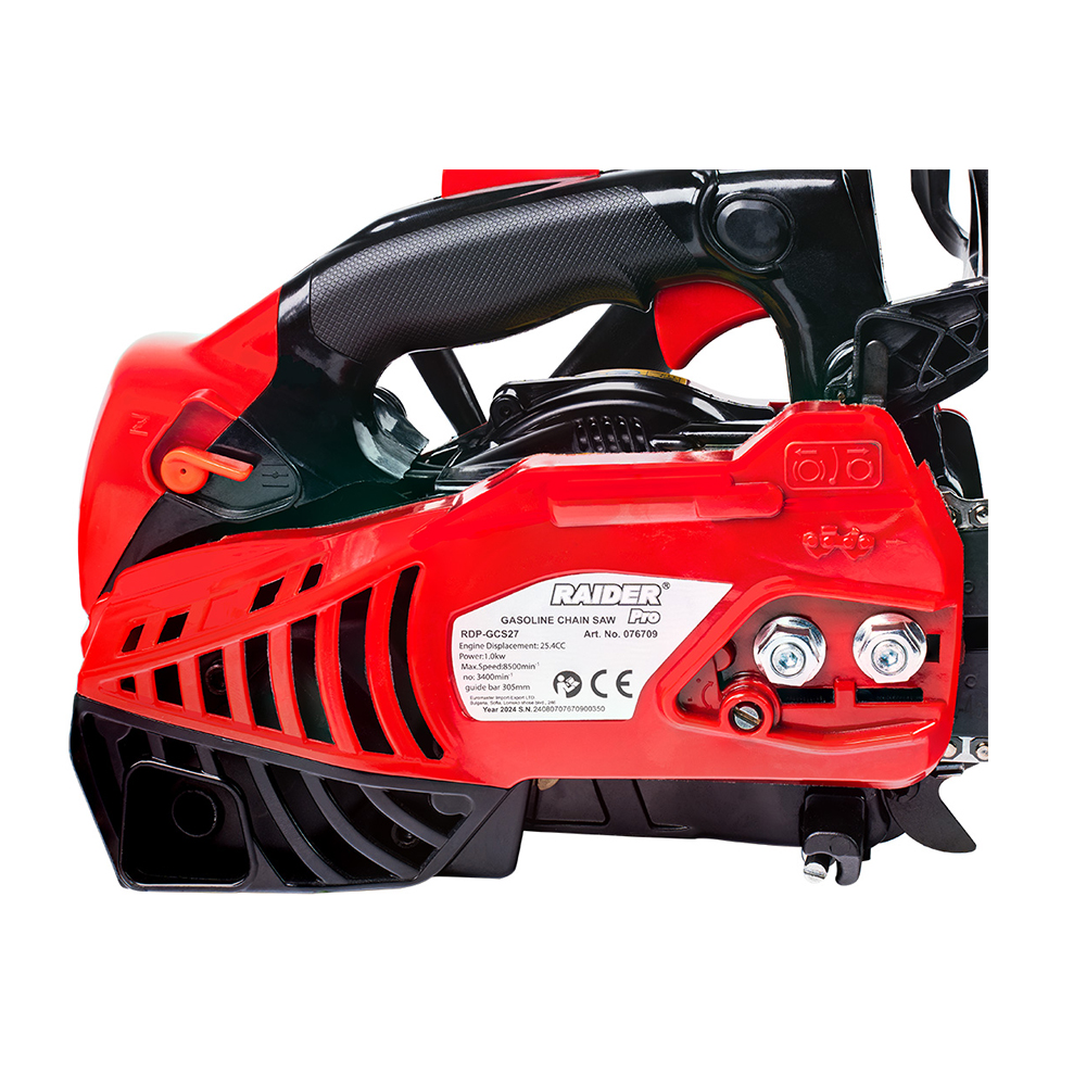 Petrol Chainsaw Raider RDP-GCS27, 1000W, Red