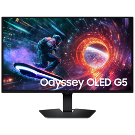 მონიტორი Samsung LS27FG502SIXCI Odyssey G5, 27", Monitor, QHD, OLED, HDMI. DP, 3.5mm, Black