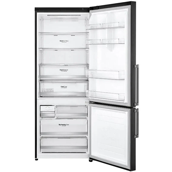 Refrigerator LG GR-B589BQCM.AMCQMER, 446L, 41dB, No Frost, Black
