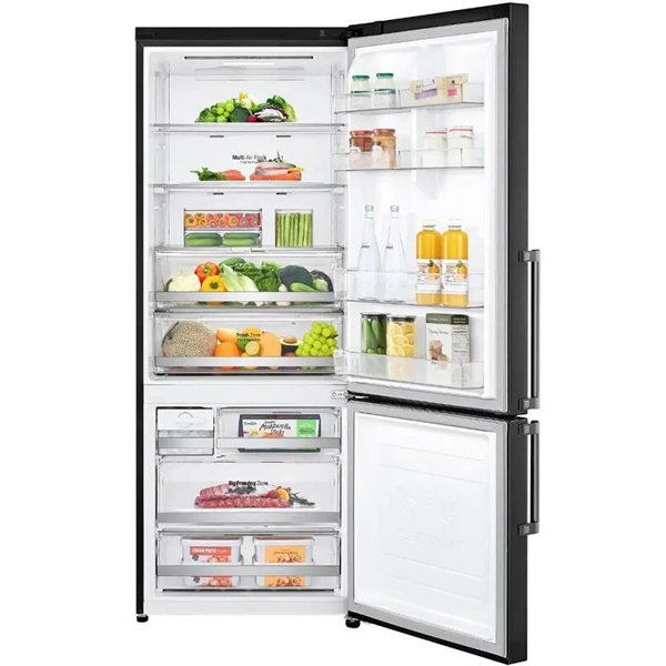 Refrigerator LG GR-B589BQCM.AMCQMER, 446L, 41dB, No Frost, Black