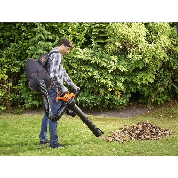 Garden Vacuum Cleaner Black+Decker BEBLV300-QS, 3000W, 72L, Black