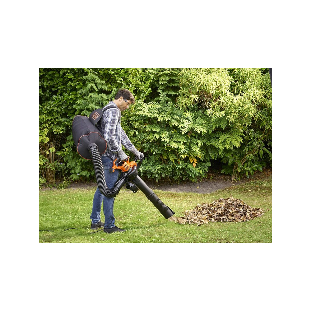 Garden Vacuum Cleaner Black+Decker BEBLV300-QS, 3000W, 72L, Black