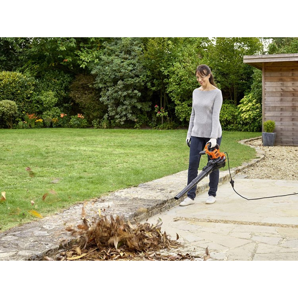 Garden Vacuum Cleaner Black+Decker BEBLV300-QS, 3000W, 72L, Black