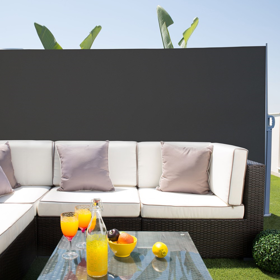 Extendable Screen With Stands Catral 53040029, 1.6x3m, Grey