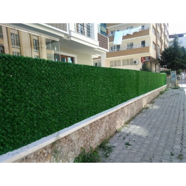 დეკორატიული ბალახის ღობე Brofence 02040388, 2x10m, Decorative Fence, Green