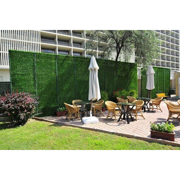დეკორატიული ბალახის ღობე Brofence 02040388, 2x10m, Decorative Fence, Green