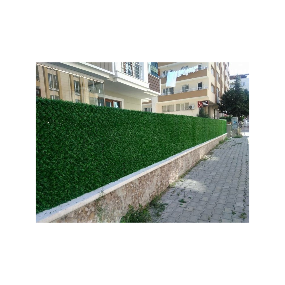 დეკორატიული ბალახიდ ღობე Brofence 02040386, 1x10m, Decorative Fence, Green