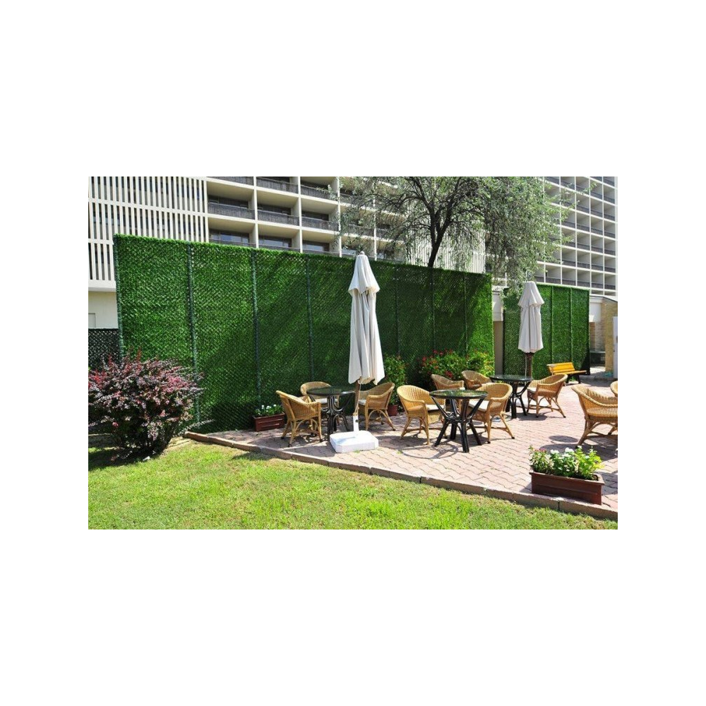 დეკორატიული ბალახიდ ღობე Brofence 02040386, 1x10m, Decorative Fence, Green