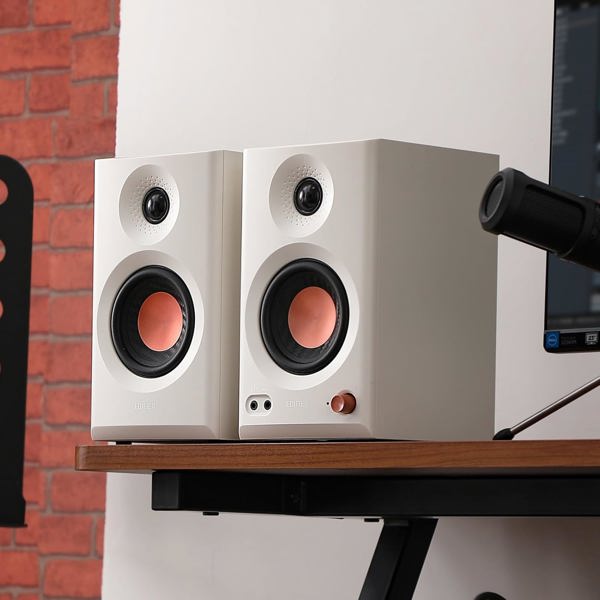 დინამიკი Edifier MR3, 36W, TRS, RCA, AUX, Bluetooth, Powered Studio Monitor Speakers, White