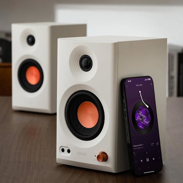 დინამიკი Edifier MR3, 36W, TRS, RCA, AUX, Bluetooth, Powered Studio Monitor Speakers, White