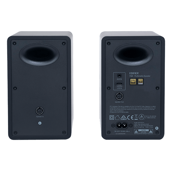 Compact Desktop Speakers Edifier M60, 66W, Type-c, AUX, Bluetooth, Black