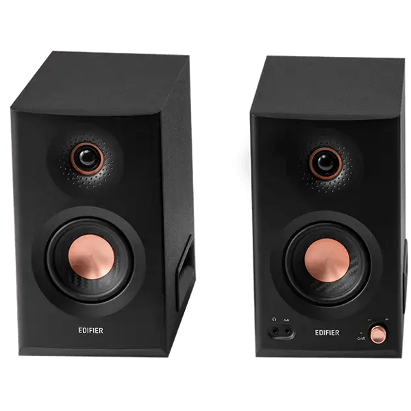 Tri-amped Powered Studio Monitor Speakers Edifier MR5, 110W, XLR, 6.35 mm TRS, RCA, AUX, Black