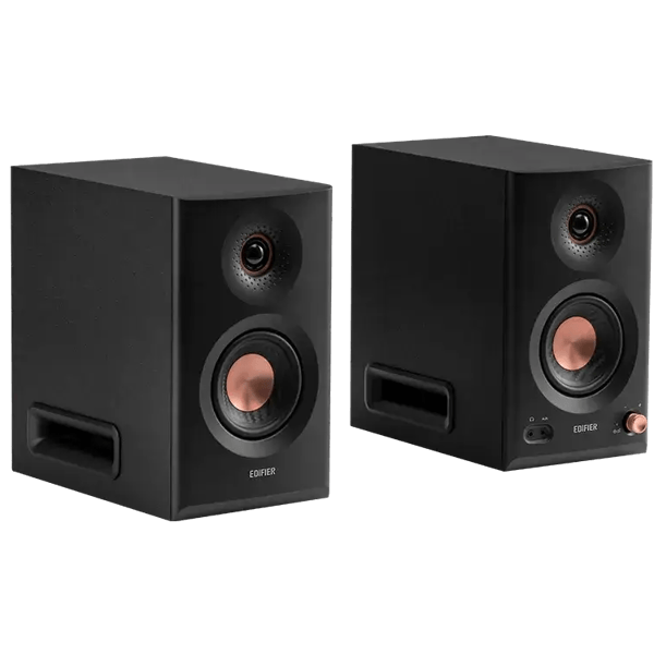 Tri-amped Powered Studio Monitor Speakers Edifier MR5, 110W, XLR, 6.35 mm TRS, RCA, AUX, Black