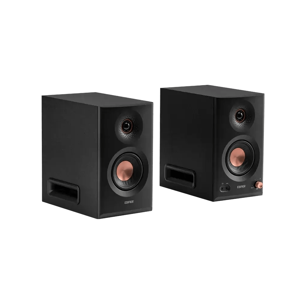 Tri-amped Powered Studio Monitor Speakers Edifier MR5, 110W, XLR, 6.35 mm TRS, RCA, AUX, Black