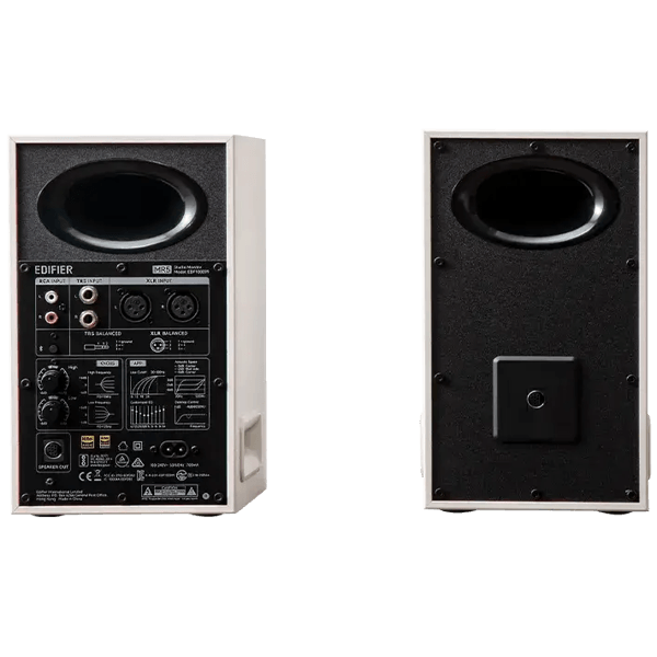 Tri-amped Powered Studio Monitor Speakers Edifier MR5, 110W, XLR, 6.35 mm TRS, RCA, AUX, White