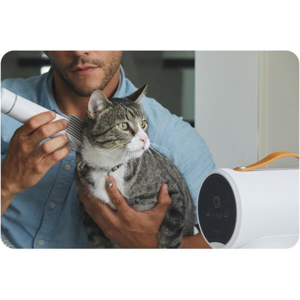 Grooming Trimmer Vacuum Cleaner For Dogs/Cats UBTech AIRROBO PG100, 600W, 12000Pa, 2L, White