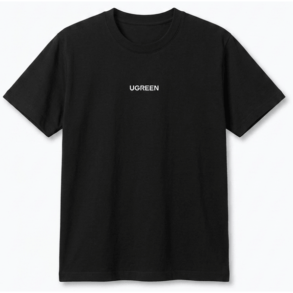 UGREEN S.10.00180-L, Size L, T-shirt, Black