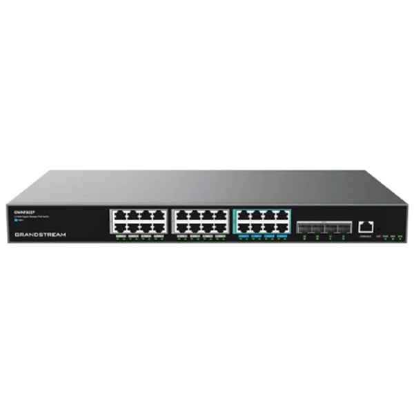 Switch Grandstream GWN7822P, 24-Port Gigabit, PoE+ , Black