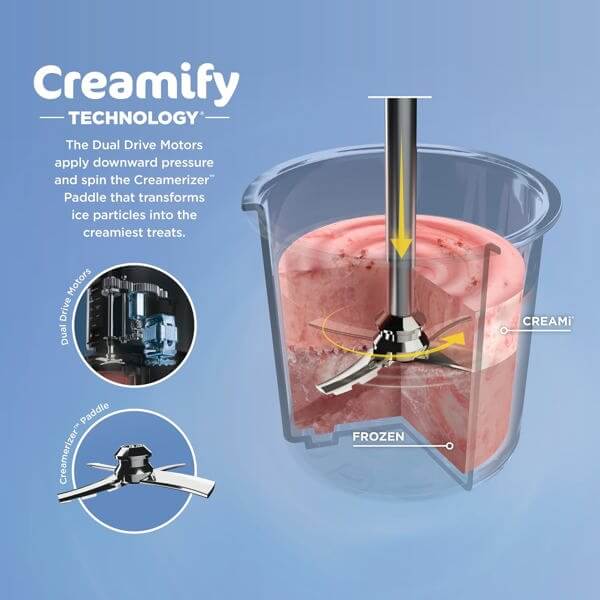 7-in-1 Ice Cream Maker Ninja NC302EU Creami, 800W, 0.4L, Black/Silver