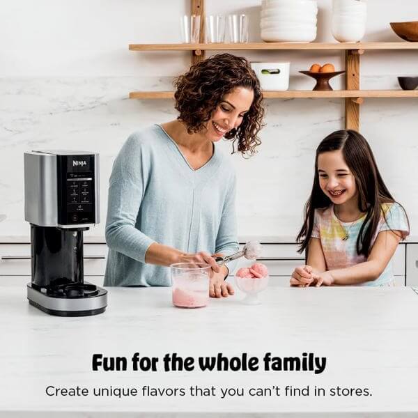 7-in-1 Ice Cream Maker Ninja NC302EU Creami, 800W, 0.4L, Black/Silver