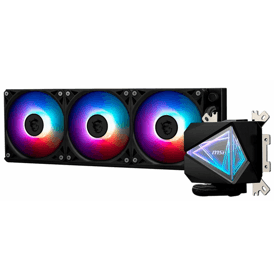 თხევადი გაგრილება MSI 306-7ZW8A24-C24 MAG CORELIQUID I360, 120mm, 2300RPM, Liquid Cooling, Black