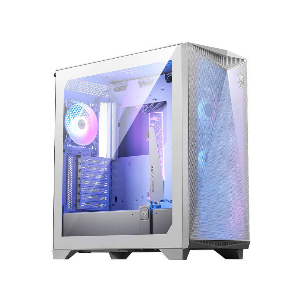 ქეისი MSI 306-7G21W21-W57 MPG GUNGNIR 300R AIRFLOW, Computer Case, MidT, E-ATX, ATX, Micro-ATX, Mini-ITX, 2 × USB 3.2, USB 3.2 Gen2x2 Type-C, 3.5mm, White