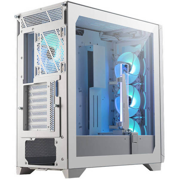 ქეისი MSI 306-7G21W21-W57 MPG GUNGNIR 300R AIRFLOW, Computer Case, MidT, E-ATX, ATX, Micro-ATX, Mini-ITX, 2 × USB 3.2, USB 3.2 Gen2x2 Type-C, 3.5mm, White