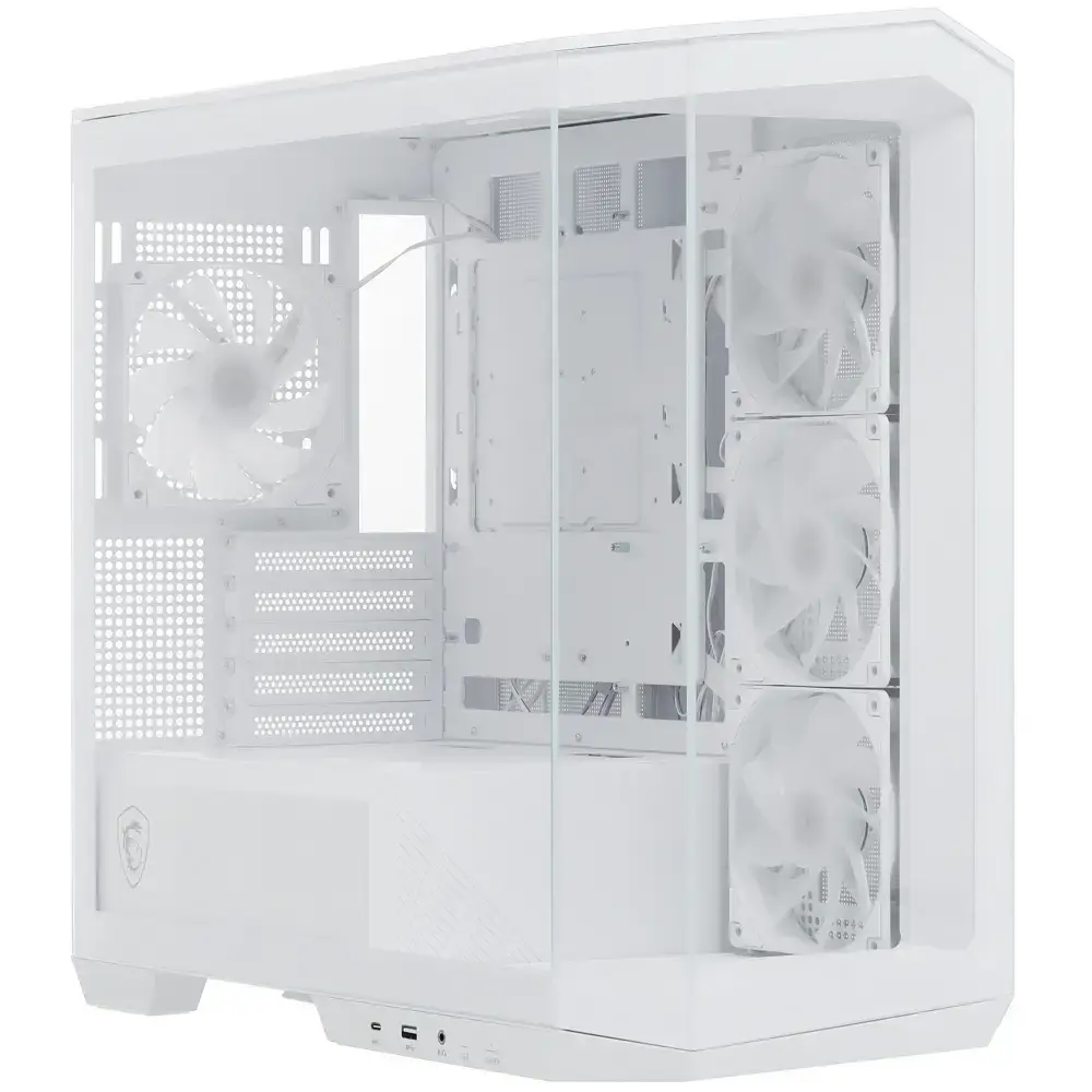 ქეისი MSI 306-7G24W28-HH9 MAG PANO M100R PZ, Computer Case, MiniT, Micro-ATX, Mini-ITX, USB 3.2 Gen1 Type-A, USB 3.2 Gen2 Type-C, White