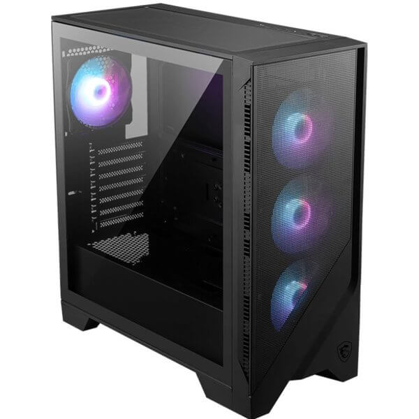 ქეისი MSI 306-7G23R41-HH9 MAG FORGE 321R AIRFLOW, Computer Case, MidT, ATX, Micro-ATX, Mini-ITX, USB 3.2, USB Type-C, Black