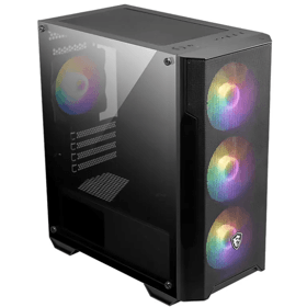 Computer Case MSI 306-7G20A28-HH9 MAG FORGE M100A, MicroT, Micro-ATX, Mini-ITX, USB 2.0, USB 3.2, Audio, Microphone, Black