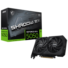 ვიდეო დაფა MSI 912-V538-006 SHADOW 2X OC, GeForce RTX 5050, 8Gb, 128bit, HDMI, DP, Black