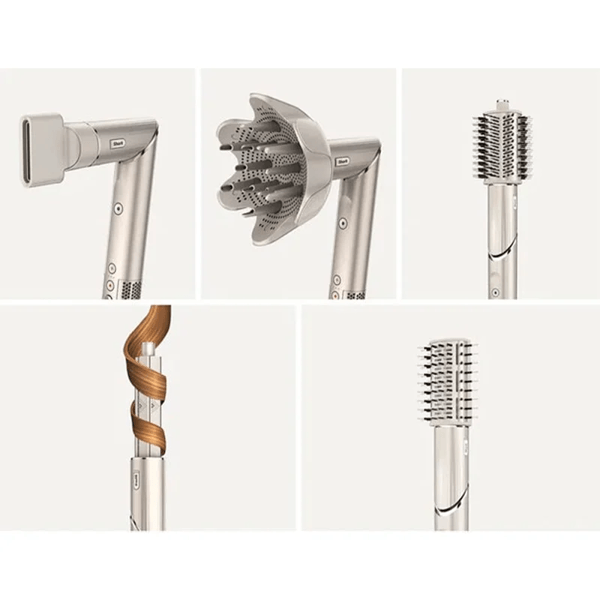 თმის სტაილერი Shark HD446SLEU FlexStyle, 1650W, Hair Styler And Dryer, Stone