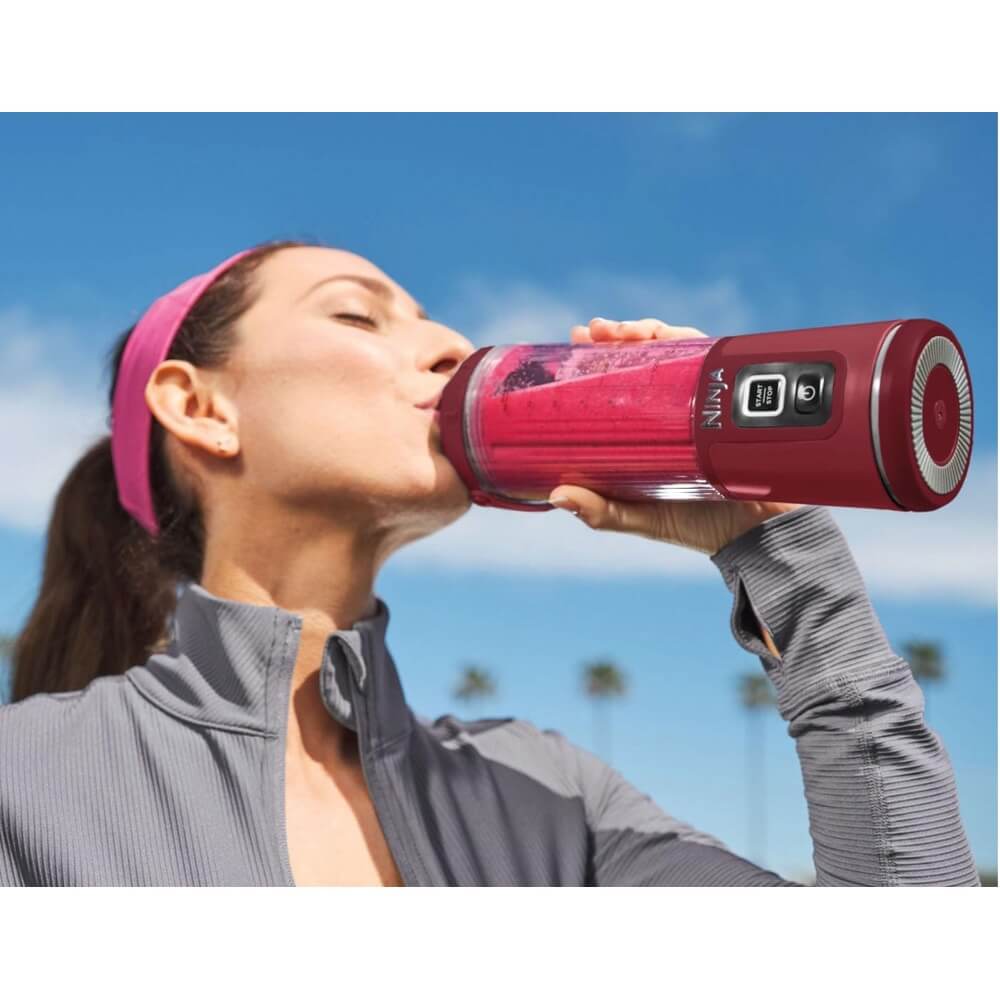 ხელის ბლენდერი Ninja BC151EUCR Blast, 0.53L, Portable Mixer And Smoothie Maker, Cranberry