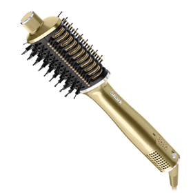 თმის სტაილერი Shark HT302EUGD Glossi 2-in-1 Hot Brush, 1250W, Hair Styler, Liquid Gold