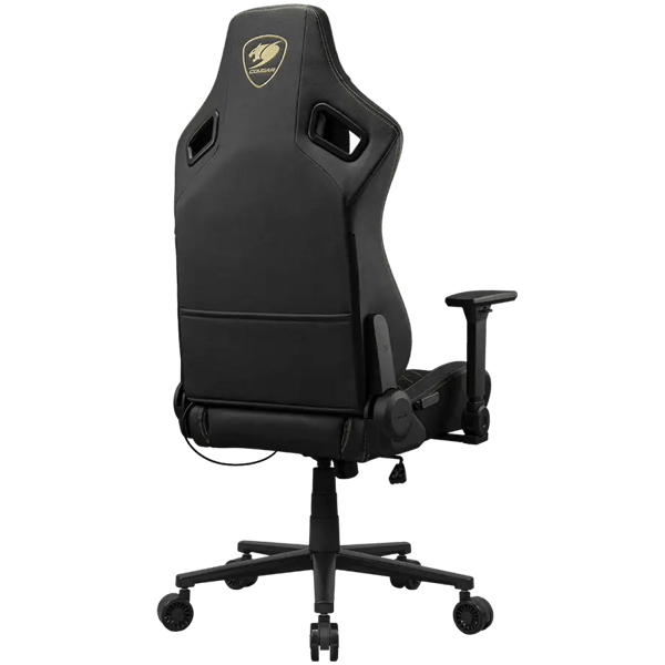 გეიმერული სავარძელი Cougar CGR-DFF-GLB Defensor Gold F, Gaming Chair, Black/Gold
