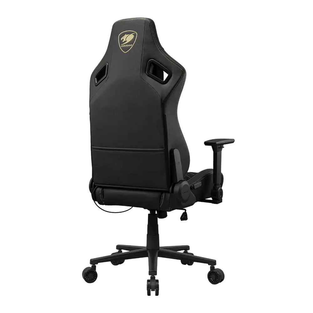 გეიმერული სავარძელი Cougar CGR-DFF-GLB Defensor Gold F, Gaming Chair, Black/Gold