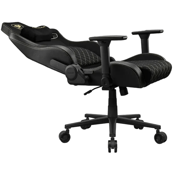 გეიმერული სავარძელი Cougar CGR-DFF-GLB Defensor Gold F, Gaming Chair, Black/Gold