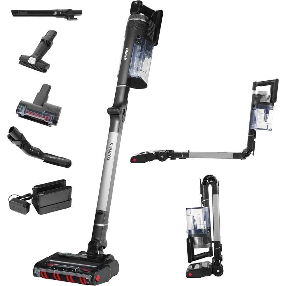 მტვერსასრუტი Shark IZ420EUT Stratos, 309W, 0.66L, Vacuum Cleaner, Black/Grey