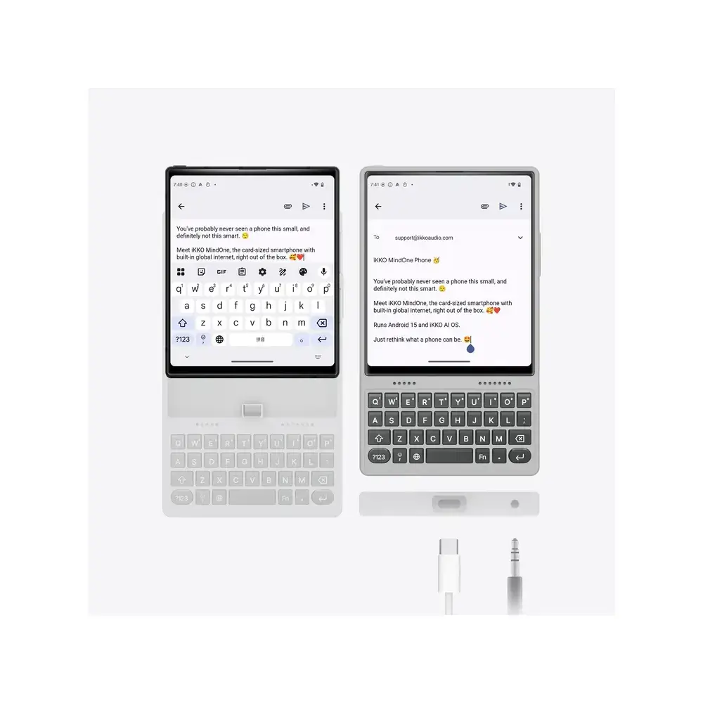 Mobile Case + Keyboard IKKO MindOne Pro Snap-in Case, White